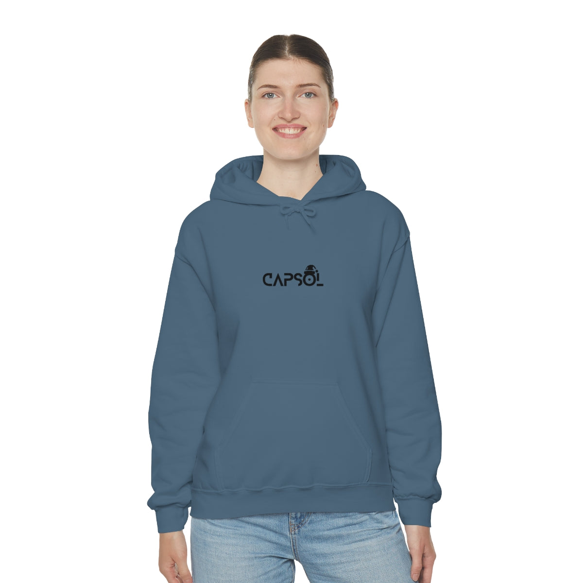 CapSol (front) - black text - XMAS - Unisex Heavy Blend™ Hooded Sweatshirt
