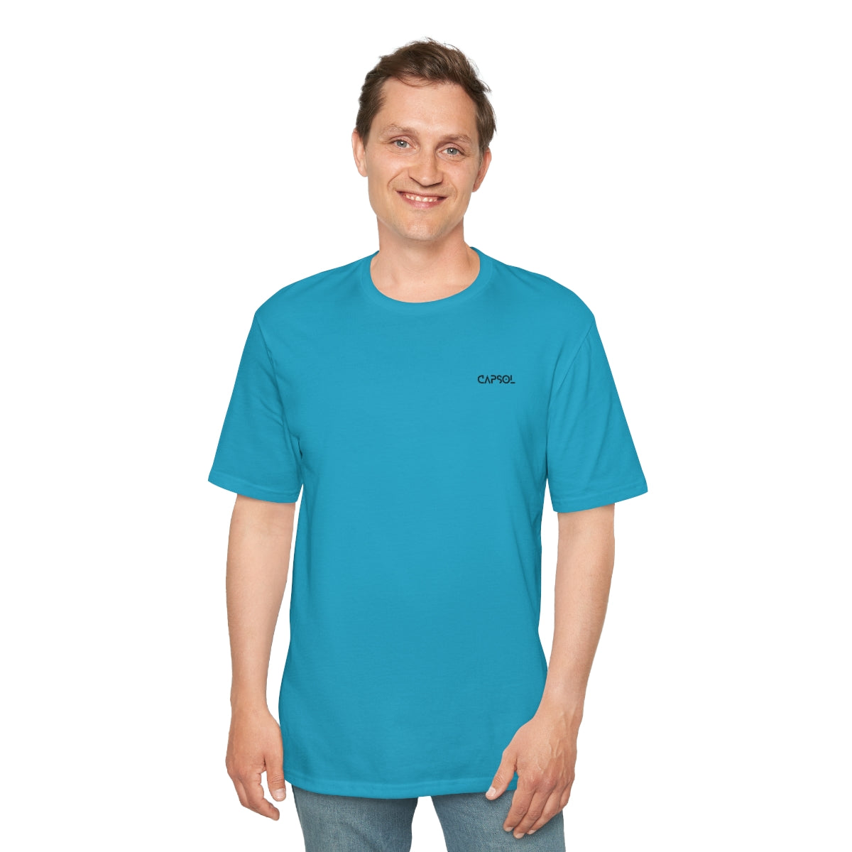 CapSol (front left) - black text - Perfect Weight® Tee
