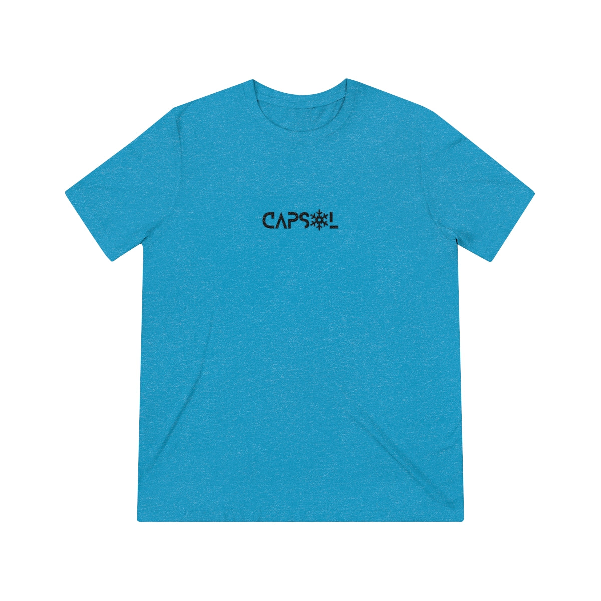 CapSol (front) - black text - SNOWFLAKE - Unisex Triblend Tee