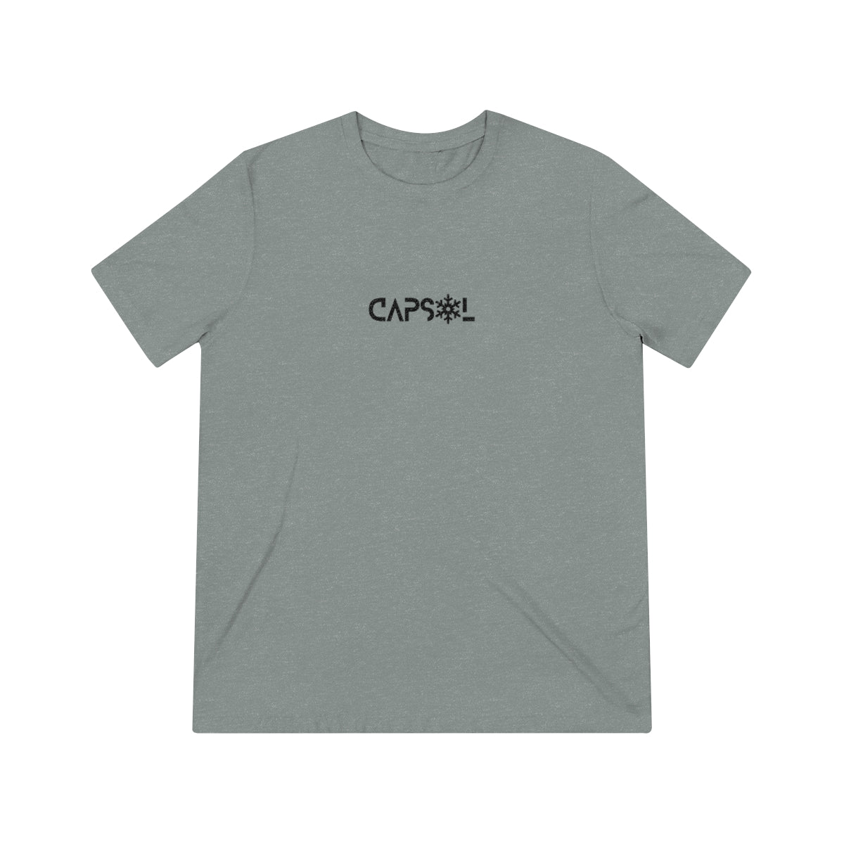 CapSol (front) - black text - SNOWFLAKE - Unisex Triblend Tee