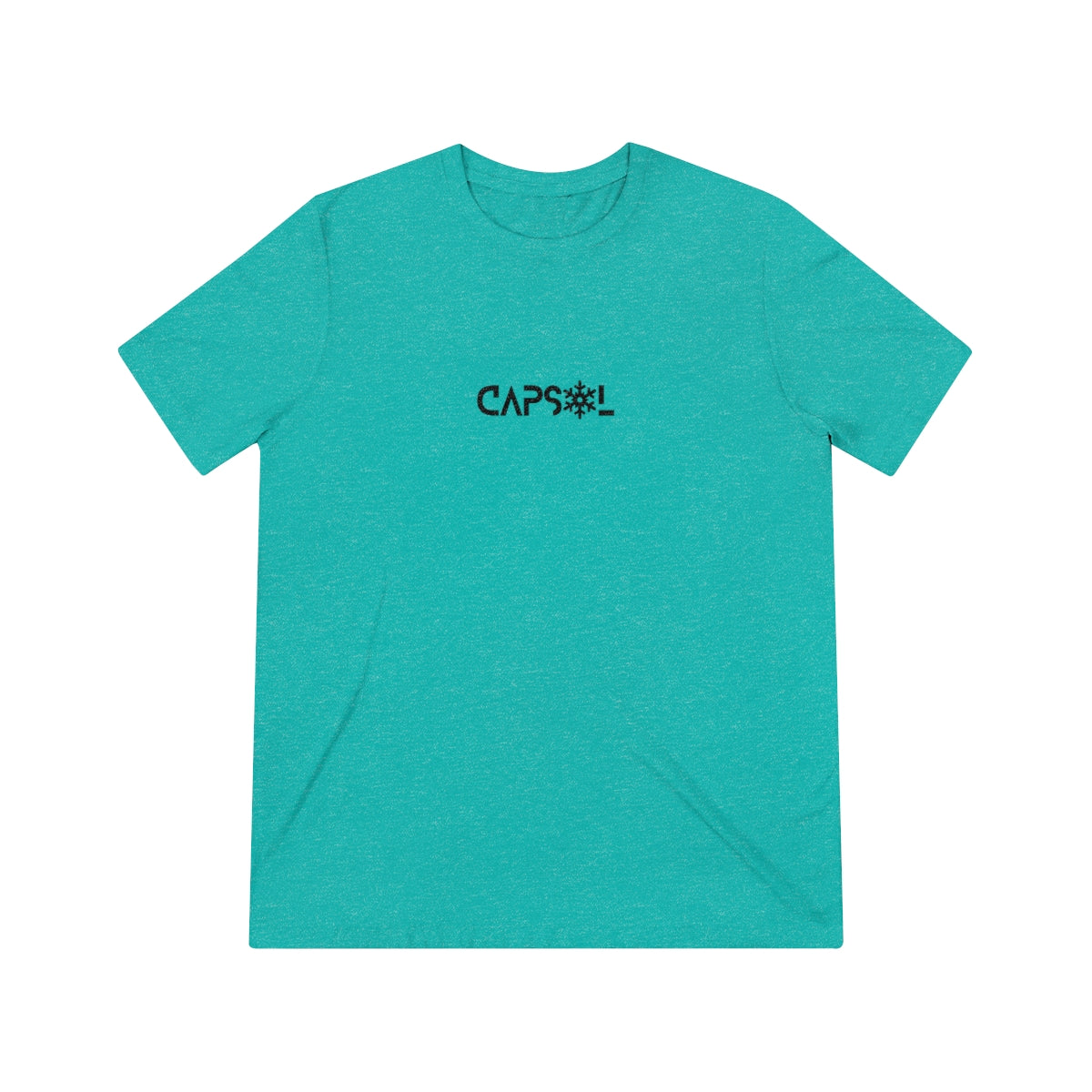 CapSol (front) - black text - SNOWFLAKE - Unisex Triblend Tee