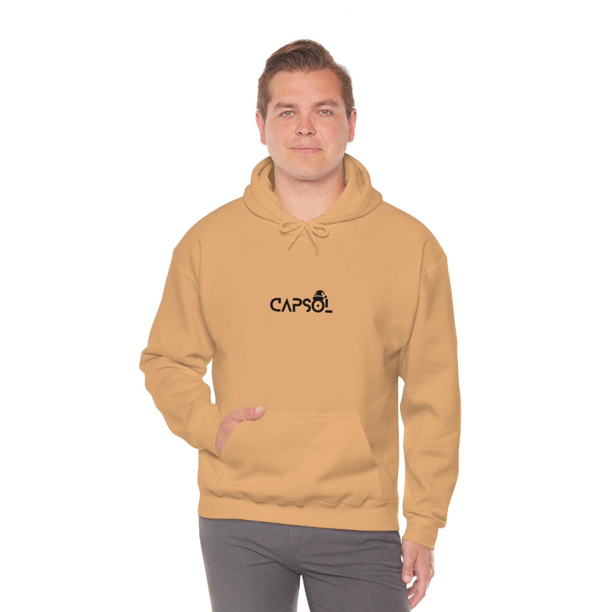 CapSol (front) - black text - XMAS - Unisex Heavy Blend™ Hooded Sweatshirt