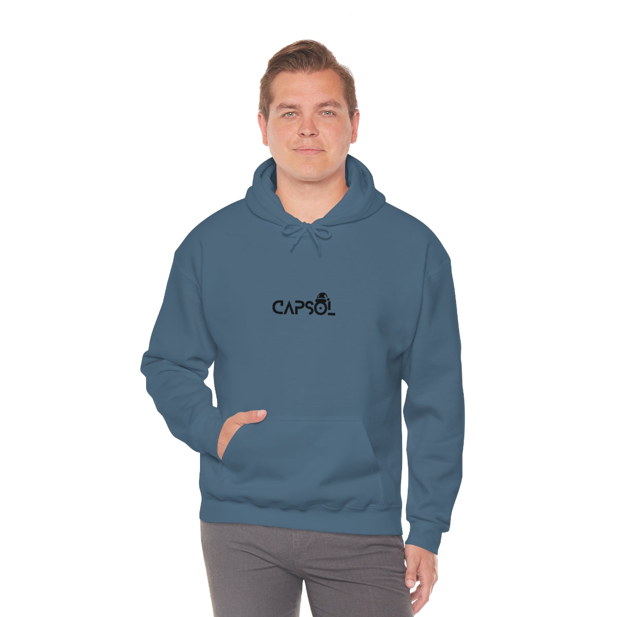 CapSol (front) - black text - XMAS - Unisex Heavy Blend™ Hooded Sweatshirt