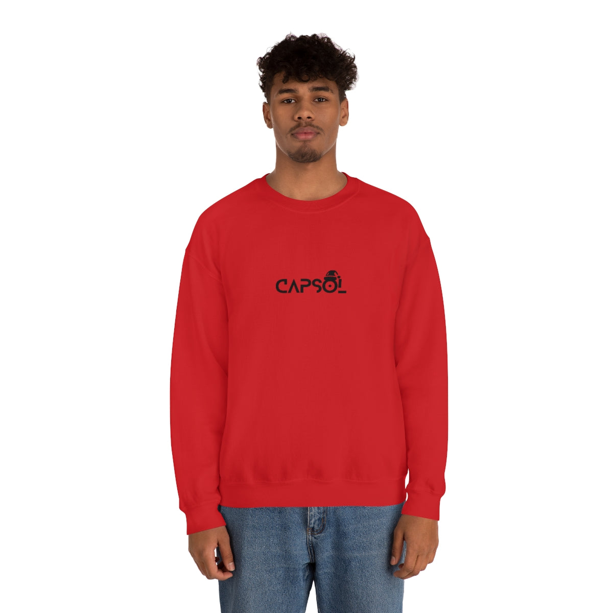 CapSol (front) - black text - XMAS - Unisex Heavy Blend™ Crewneck Sweatshirt