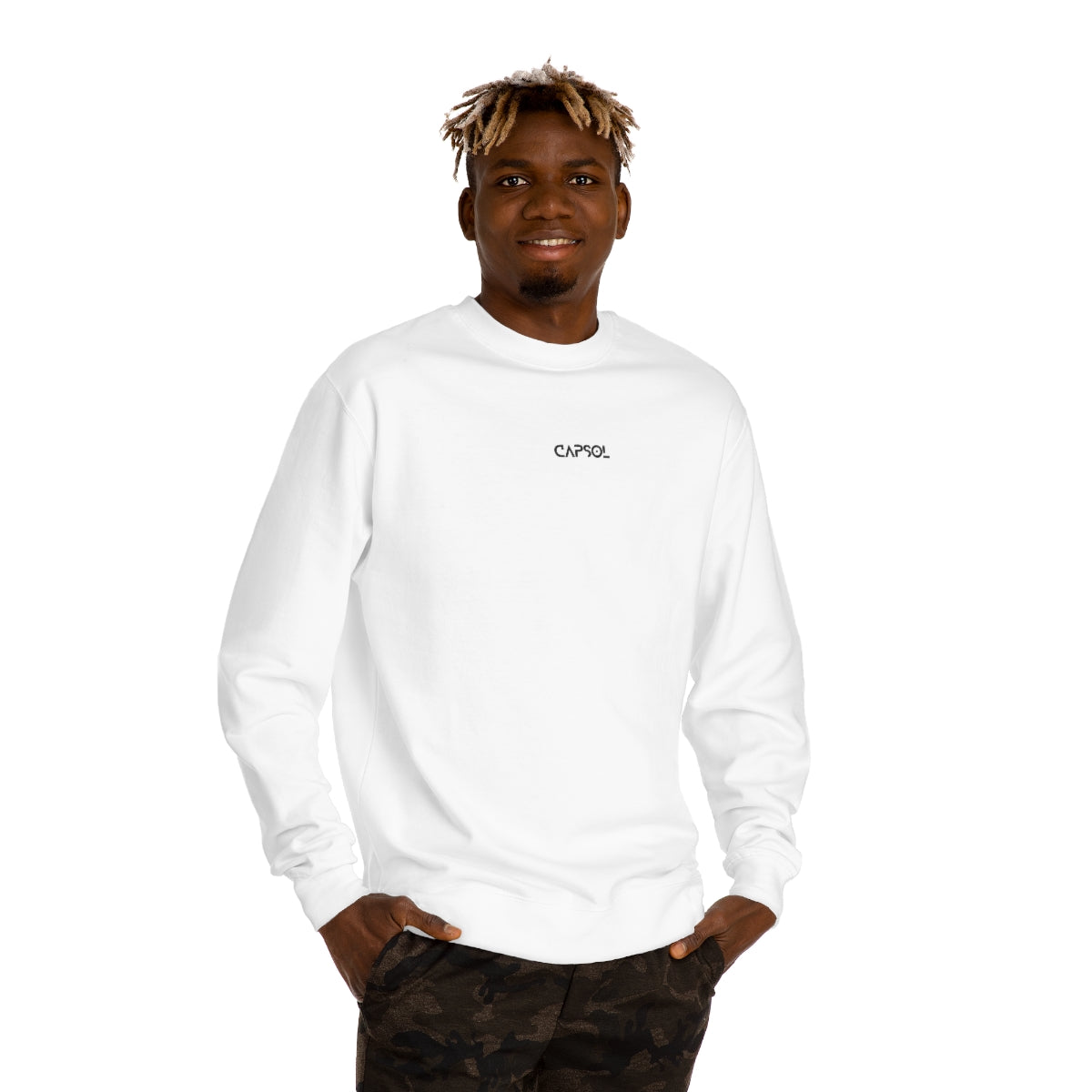 CapSol (front) - black text - Unisex Crew Neck Sweatshirt INDEPENDENT