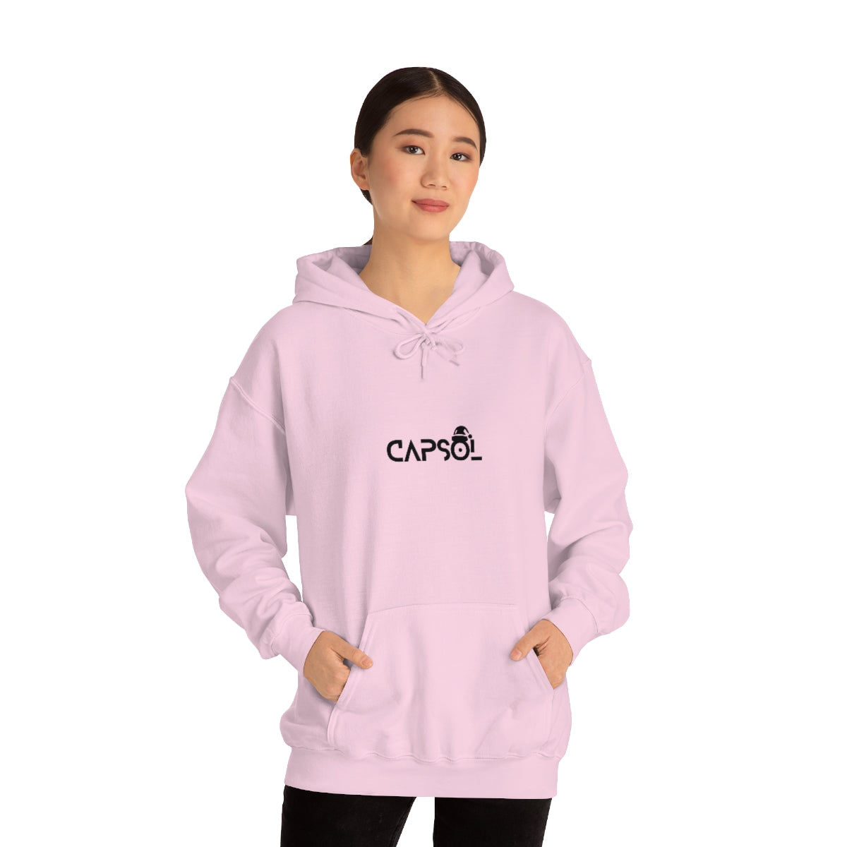 CapSol (front) - black text - XMAS - Unisex Heavy Blend™ Hooded Sweatshirt