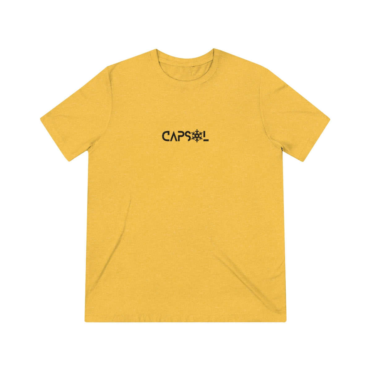CapSol (front) - black text - SNOWFLAKE - Unisex Triblend Tee