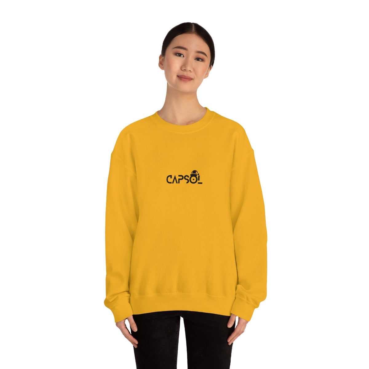 CapSol (front) - black text - XMAS - Unisex Heavy Blend™ Crewneck Sweatshirt