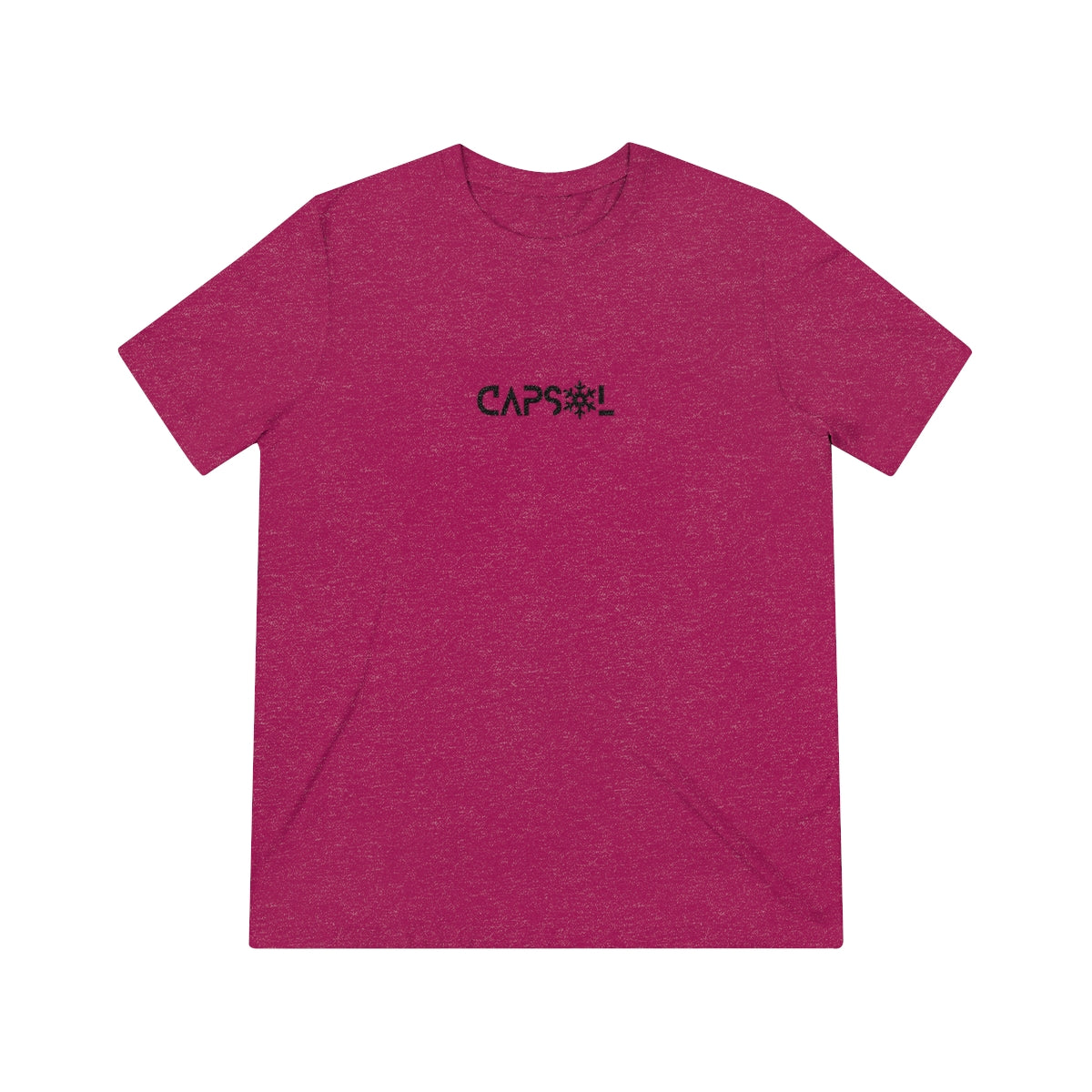 CapSol (front) - black text - SNOWFLAKE - Unisex Triblend Tee