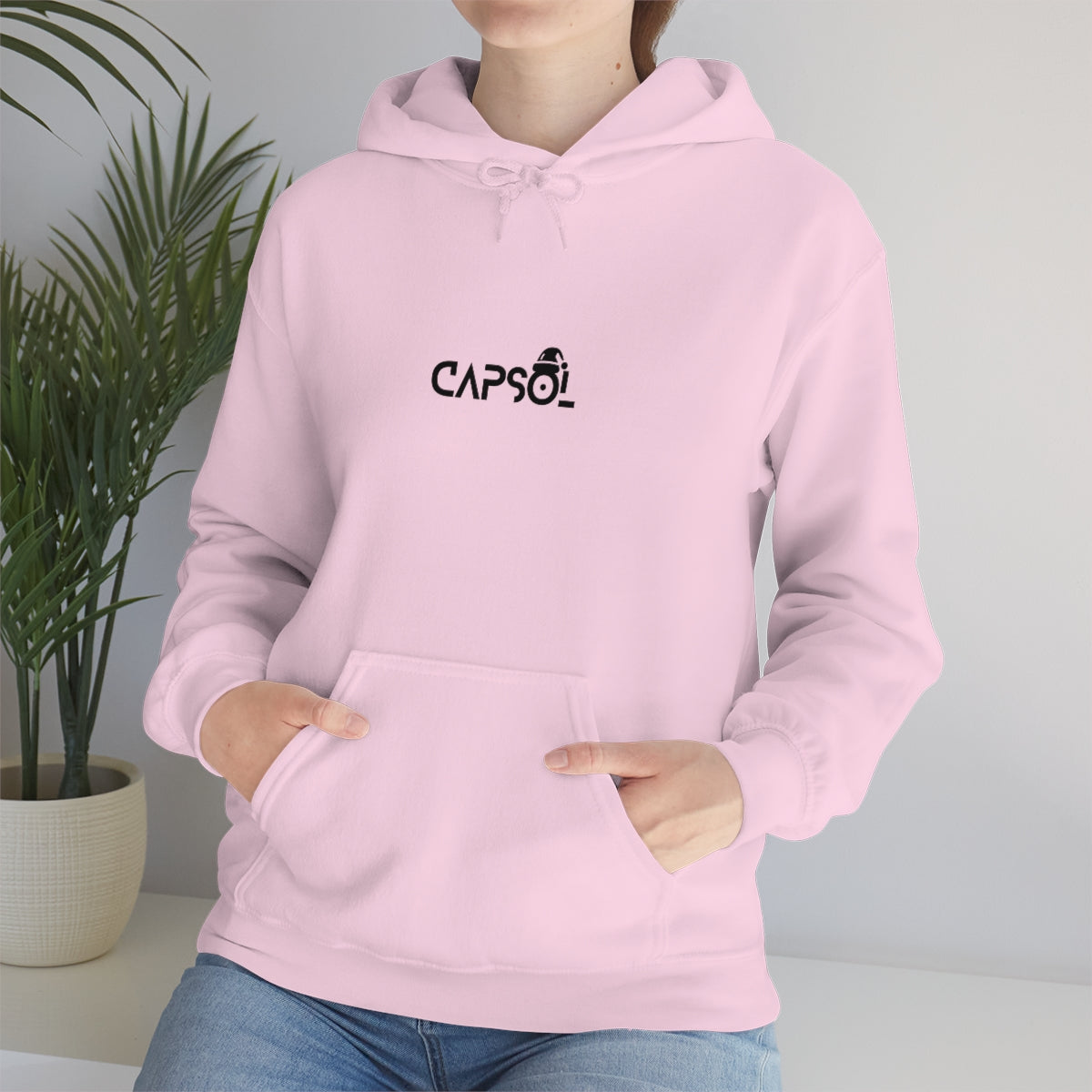 CapSol (front) - black text - XMAS - Unisex Heavy Blend™ Hooded Sweatshirt