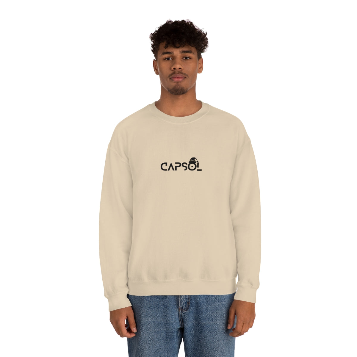 CapSol (front) - black text - XMAS - Unisex Heavy Blend™ Crewneck Sweatshirt