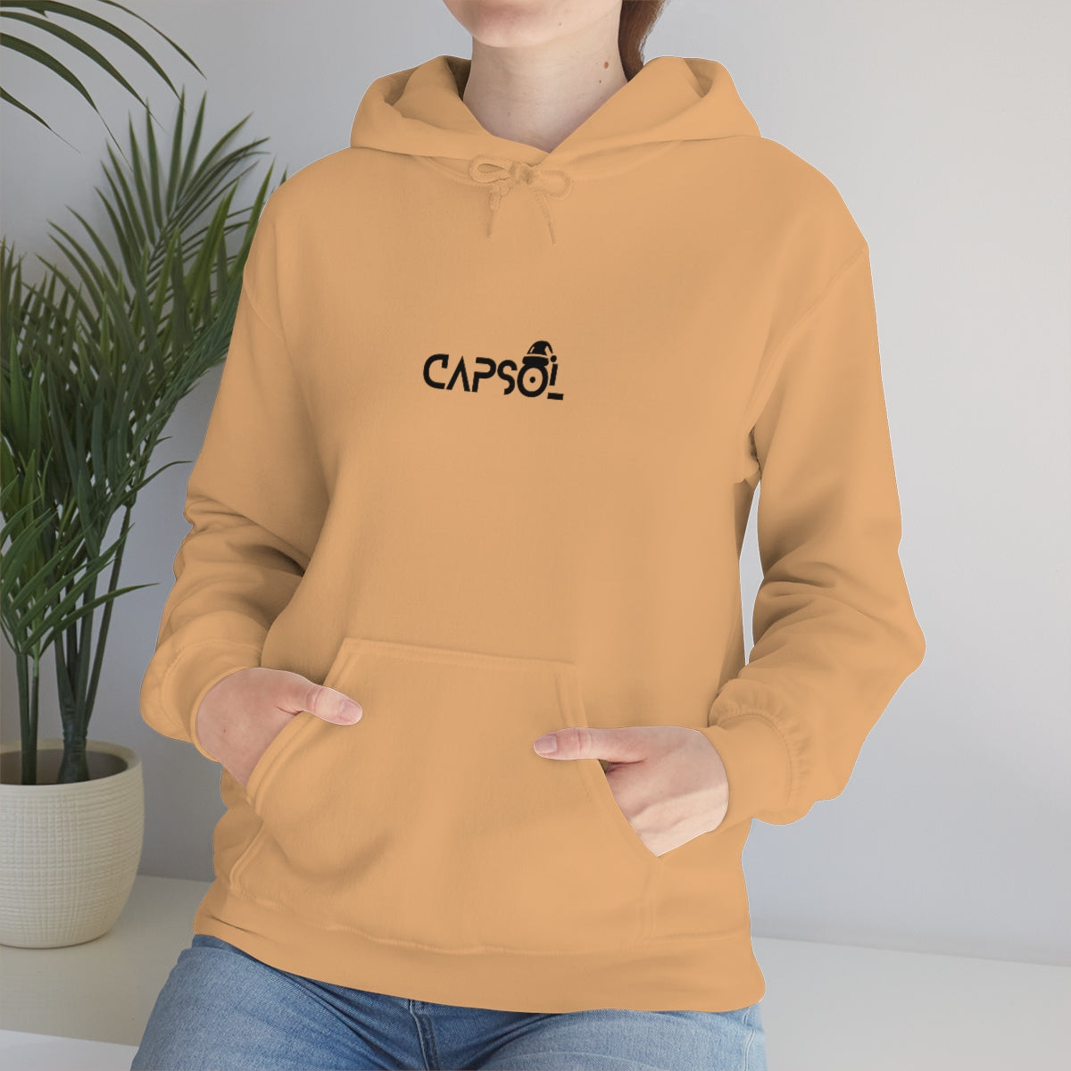 CapSol (front) - black text - XMAS - Unisex Heavy Blend™ Hooded Sweatshirt