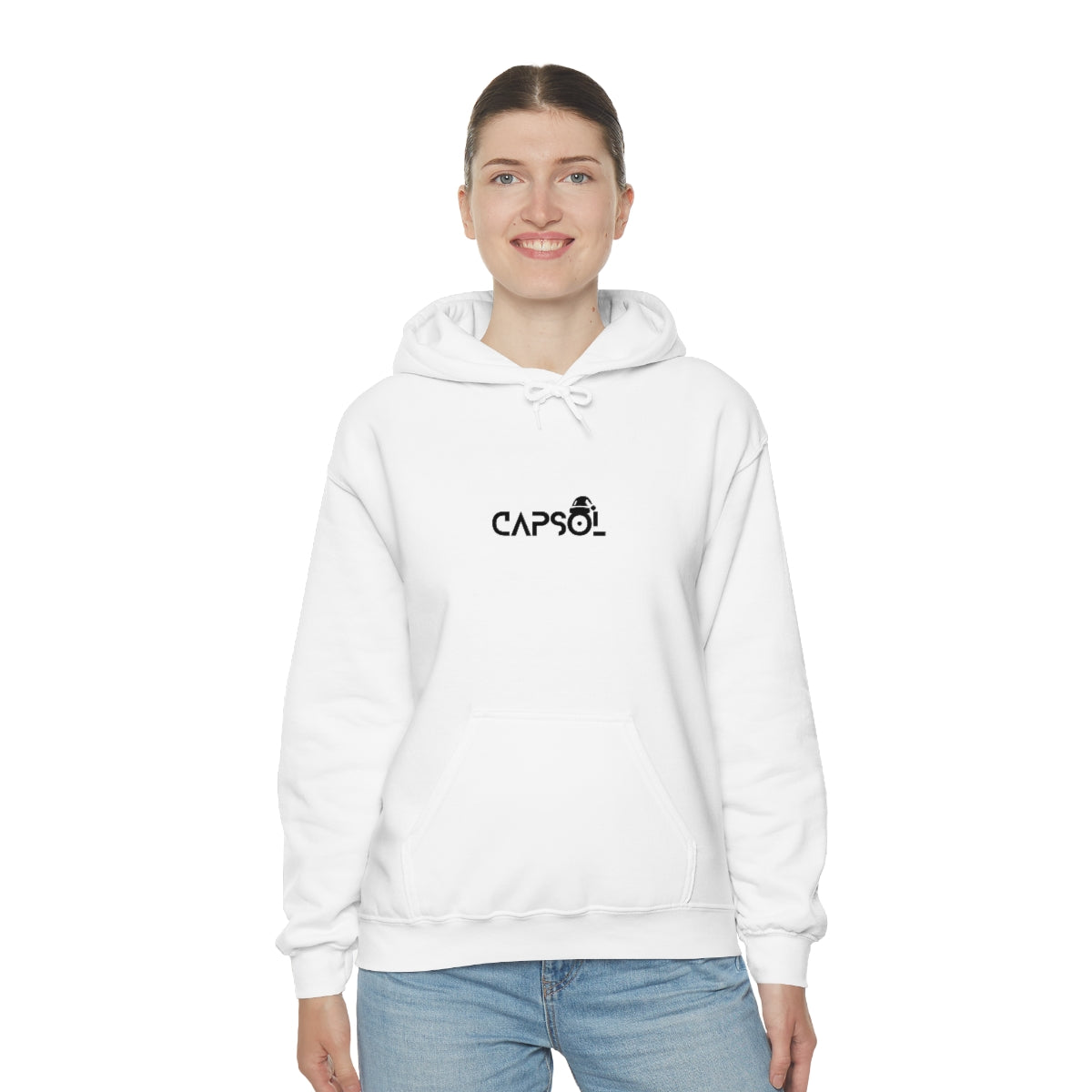 CapSol (front) - black text - XMAS - Unisex Heavy Blend™ Hooded Sweatshirt