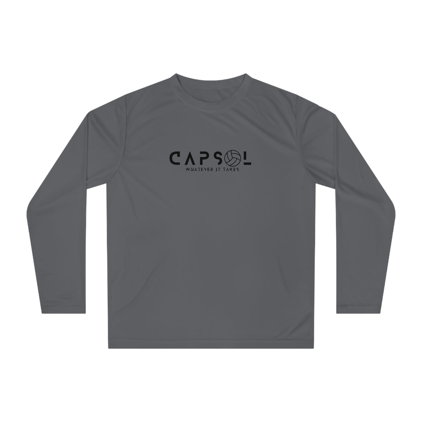 Volleyball - black text - Performance Long Sleeve Shirt - basic