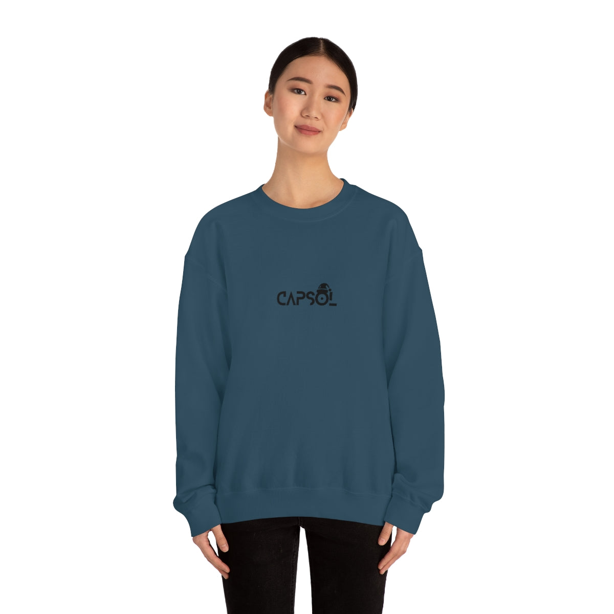 CapSol (front) - black text - XMAS - Unisex Heavy Blend™ Crewneck Sweatshirt