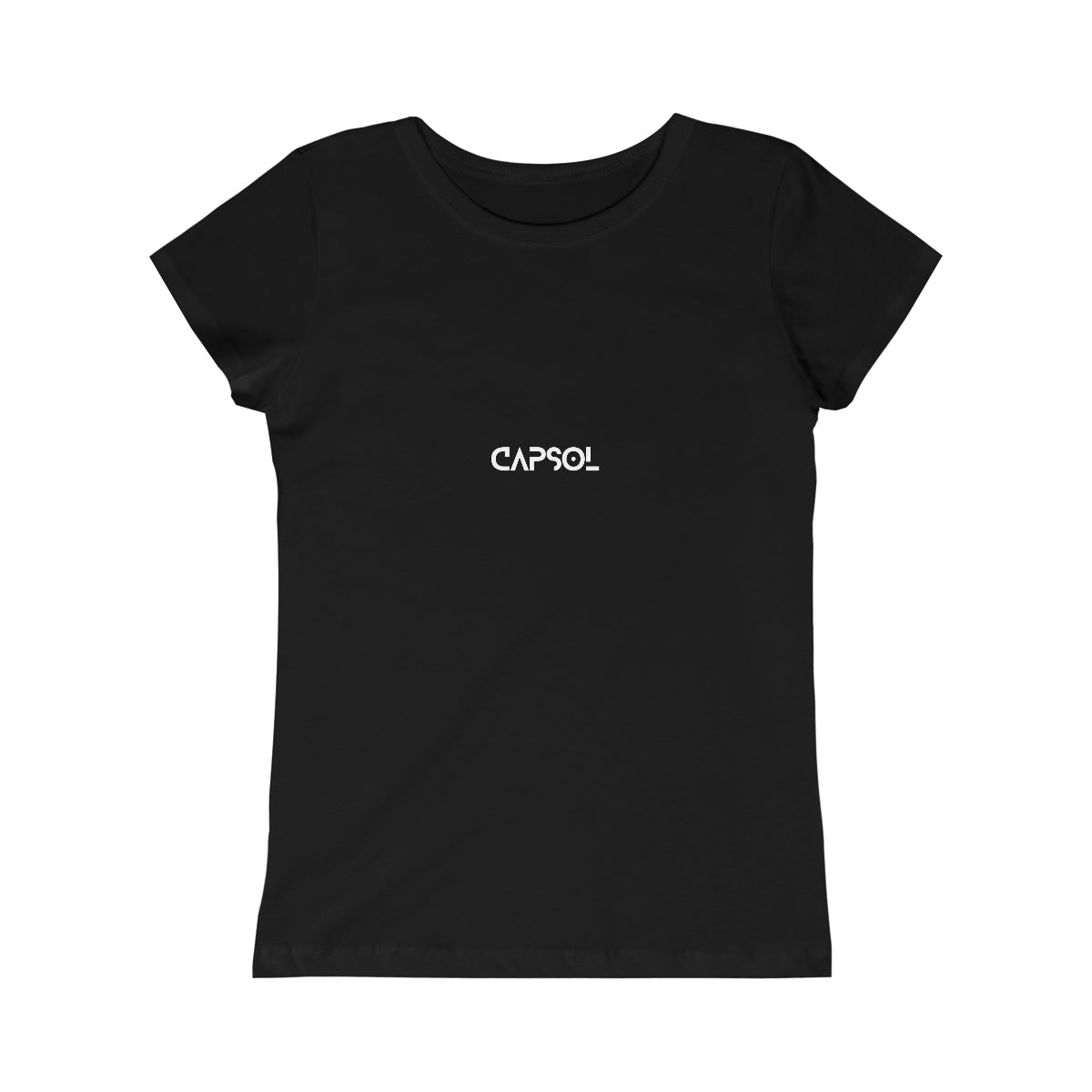 CapSol (front) - black text - GIRLS Princess Tee