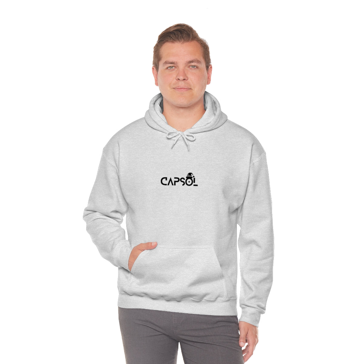 CapSol (front) - black text - XMAS - Unisex Heavy Blend™ Hooded Sweatshirt