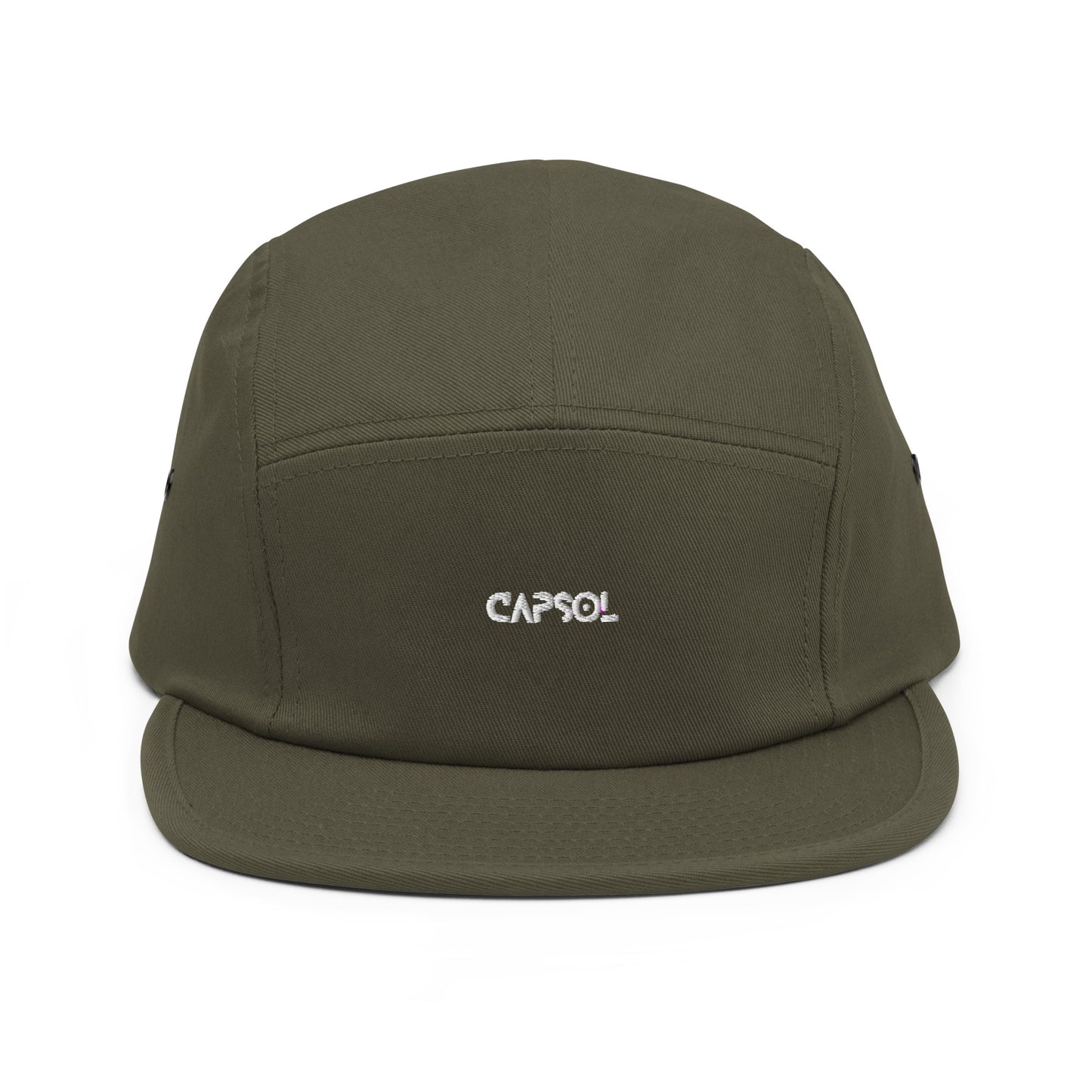 CapSol - white thread - Five Panel Cap