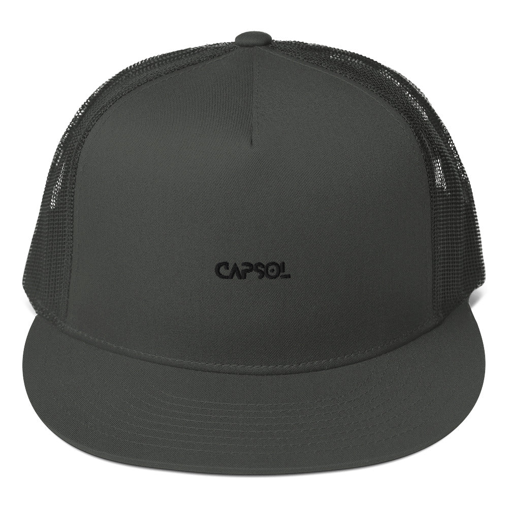 CapSol - black thread - Trucker cap - snapback