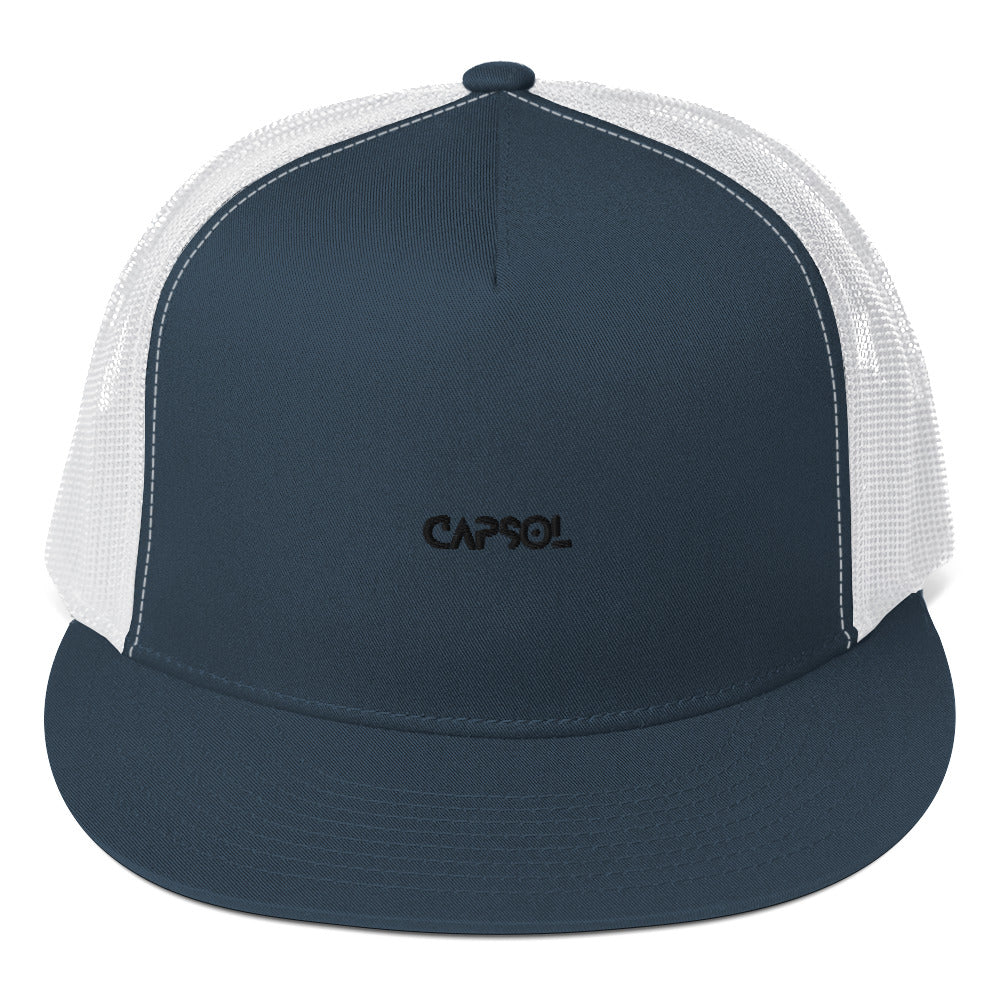 CapSol - black thread - Trucker cap - snapback