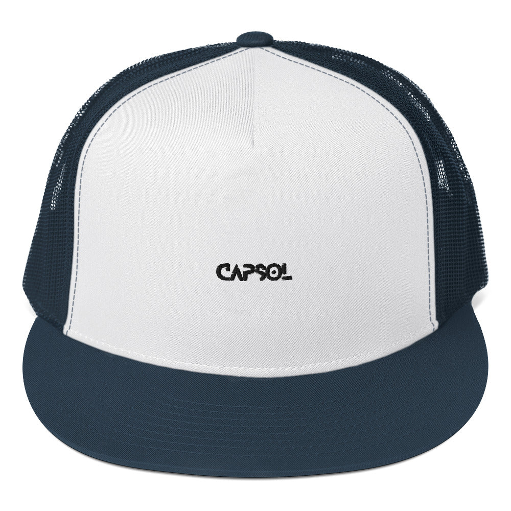 CapSol - black thread - Trucker cap - snapback