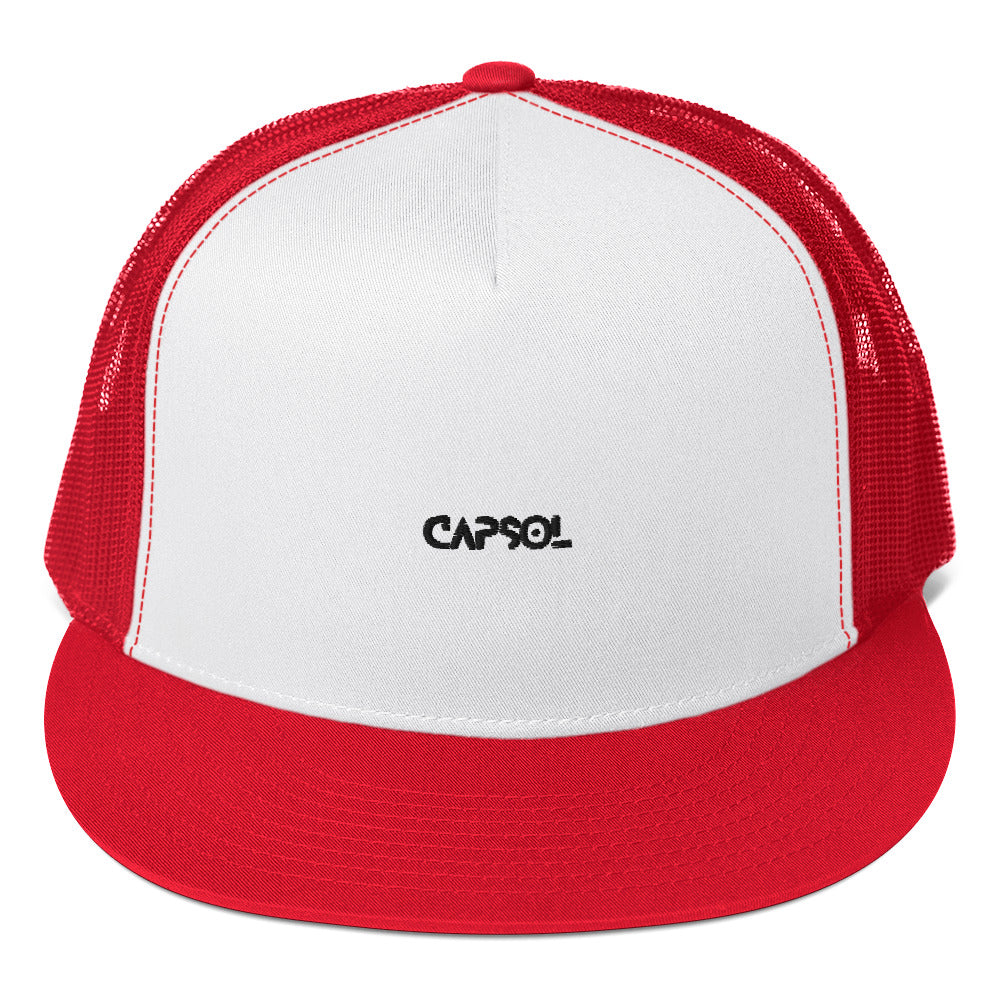 CapSol - black thread - Trucker cap - snapback