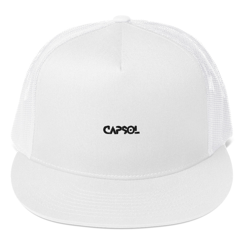 CapSol - black thread - Trucker cap - snapback