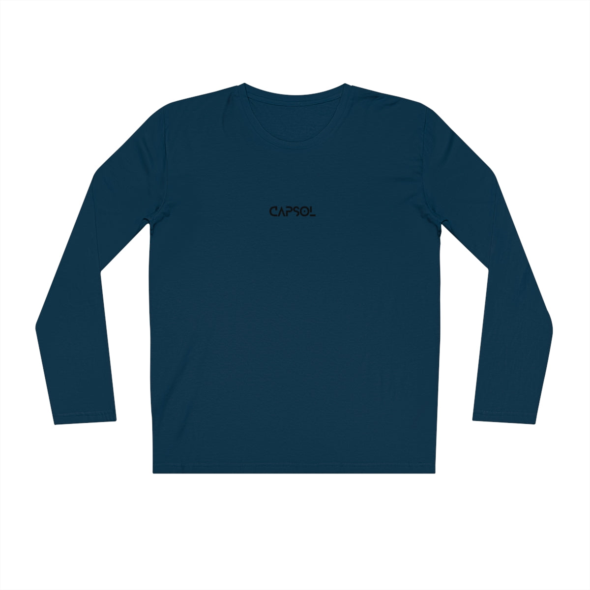 CapSol (front) - black text - Men's Organic Sparker Long Sleeve Shirt
