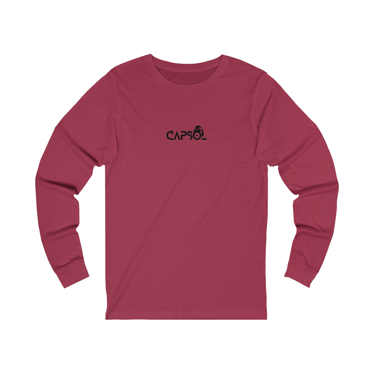 CapSol (front) - black text - XMAS - Unisex Jersey Long Sleeve Tee