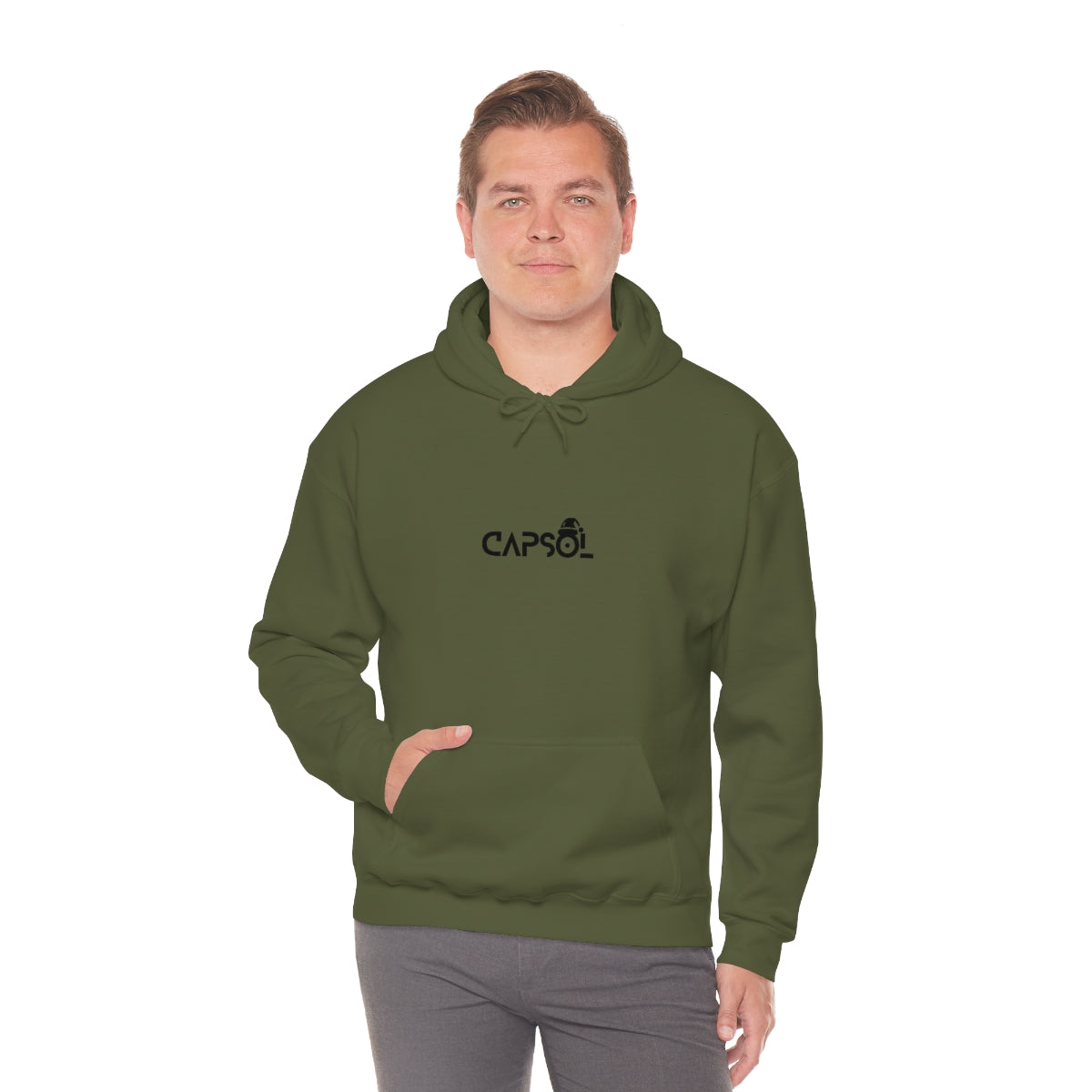 CapSol (front) - black text - XMAS - Unisex Heavy Blend™ Hooded Sweatshirt