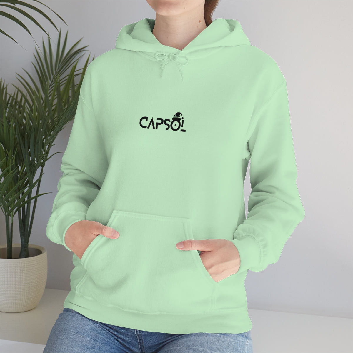 CapSol (front) - black text - XMAS - Unisex Heavy Blend™ Hooded Sweatshirt