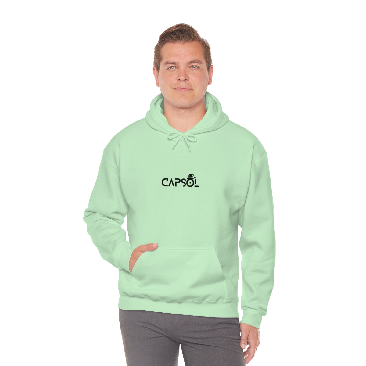 CapSol (front) - black text - XMAS - Unisex Heavy Blend™ Hooded Sweatshirt