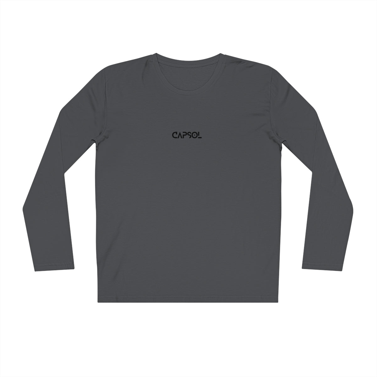 CapSol (front) - black text - Men's Organic Sparker Long Sleeve Shirt