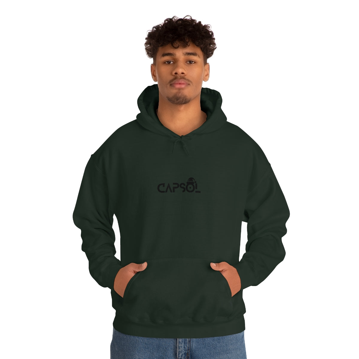 CapSol (front) - black text - XMAS - Unisex Heavy Blend™ Hooded Sweatshirt