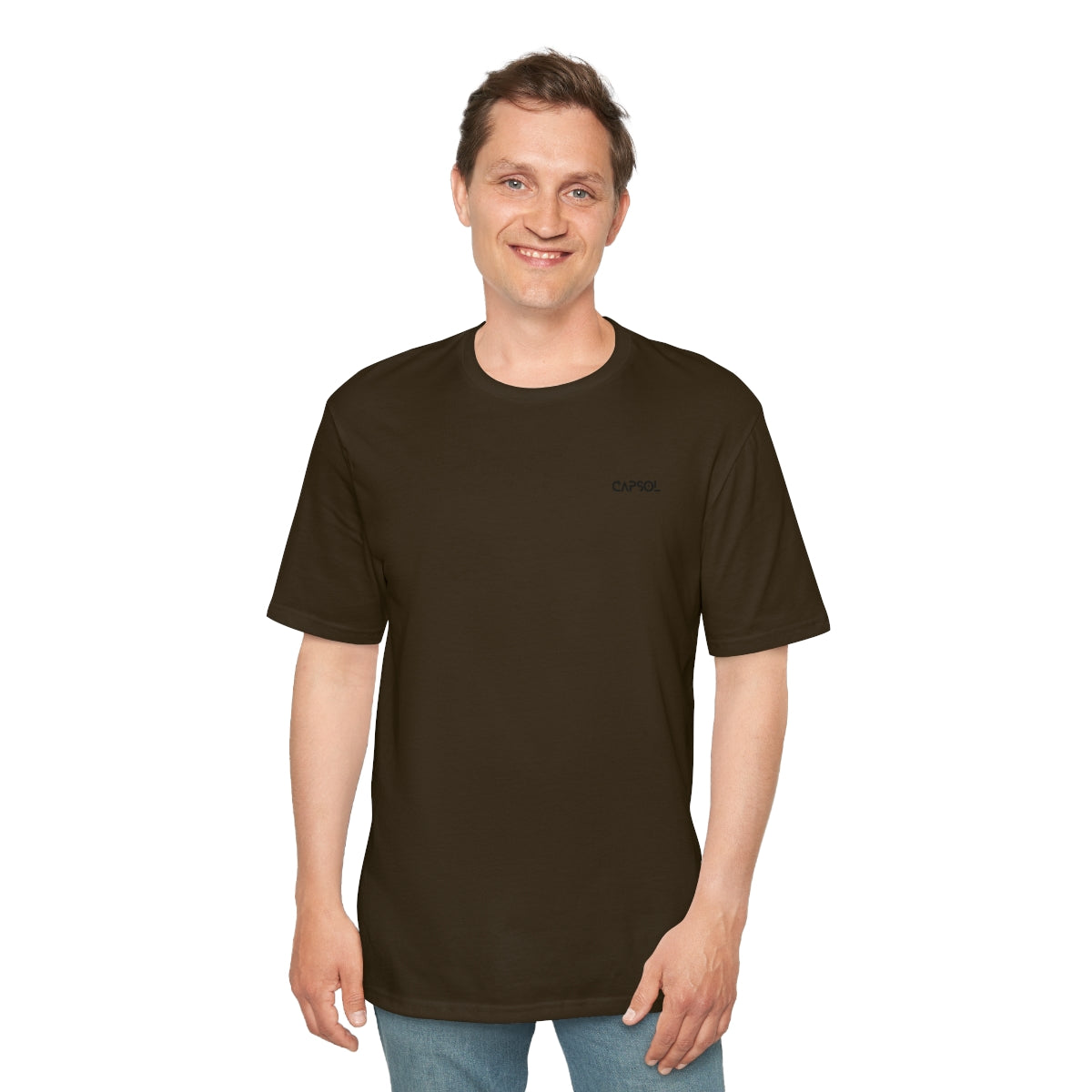 CapSol (front left) - black text - Perfect Weight® Tee
