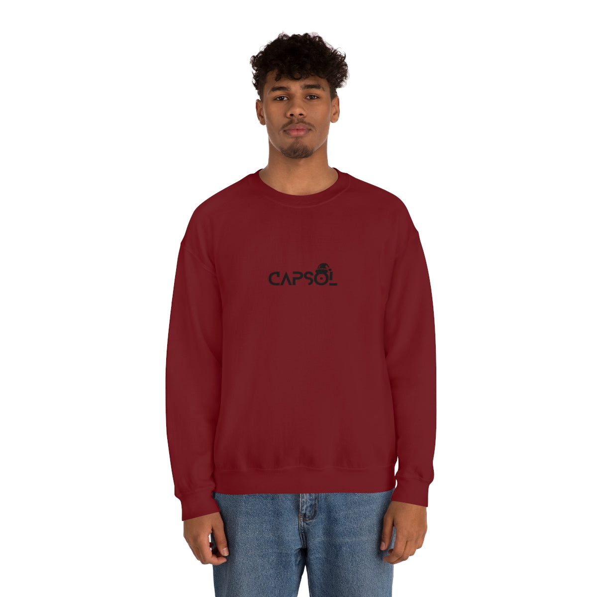 CapSol (front) - black text - XMAS - Unisex Heavy Blend™ Crewneck Sweatshirt