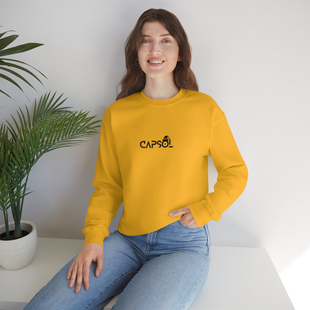 CapSol (front) - black text - XMAS - Unisex Heavy Blend™ Crewneck Sweatshirt