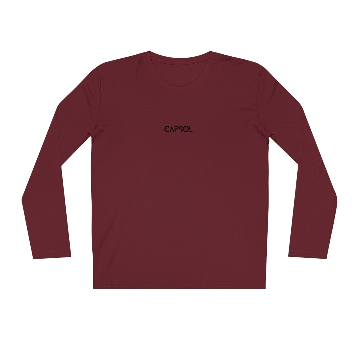 CapSol (front) - black text - Men's Organic Sparker Long Sleeve Shirt