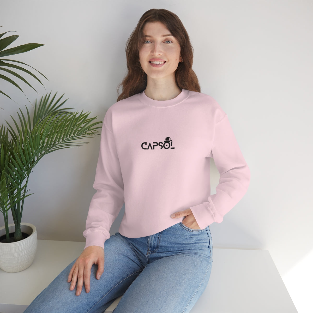 CapSol (front) - black text - XMAS - Unisex Heavy Blend™ Crewneck Sweatshirt