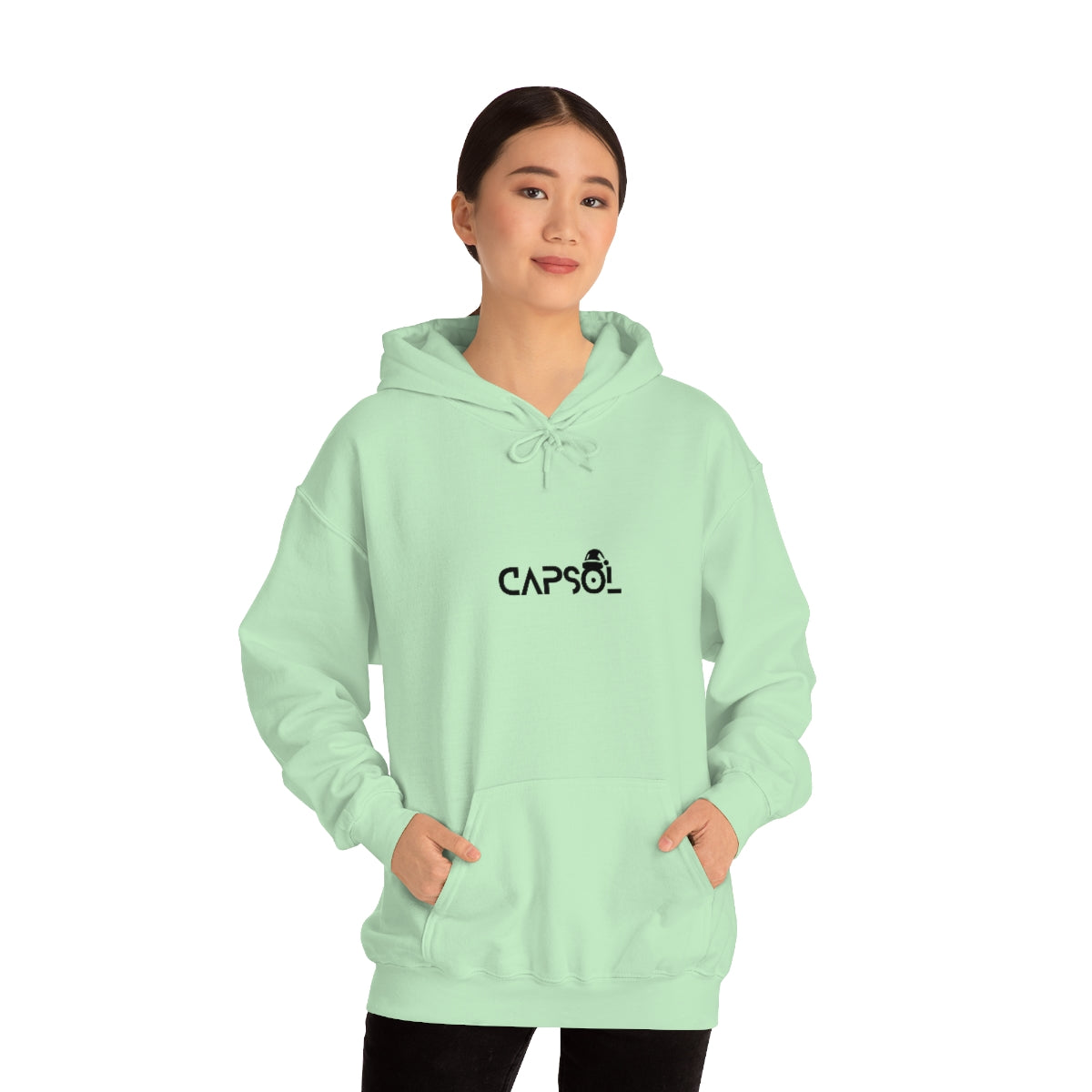 CapSol (front) - black text - XMAS - Unisex Heavy Blend™ Hooded Sweatshirt