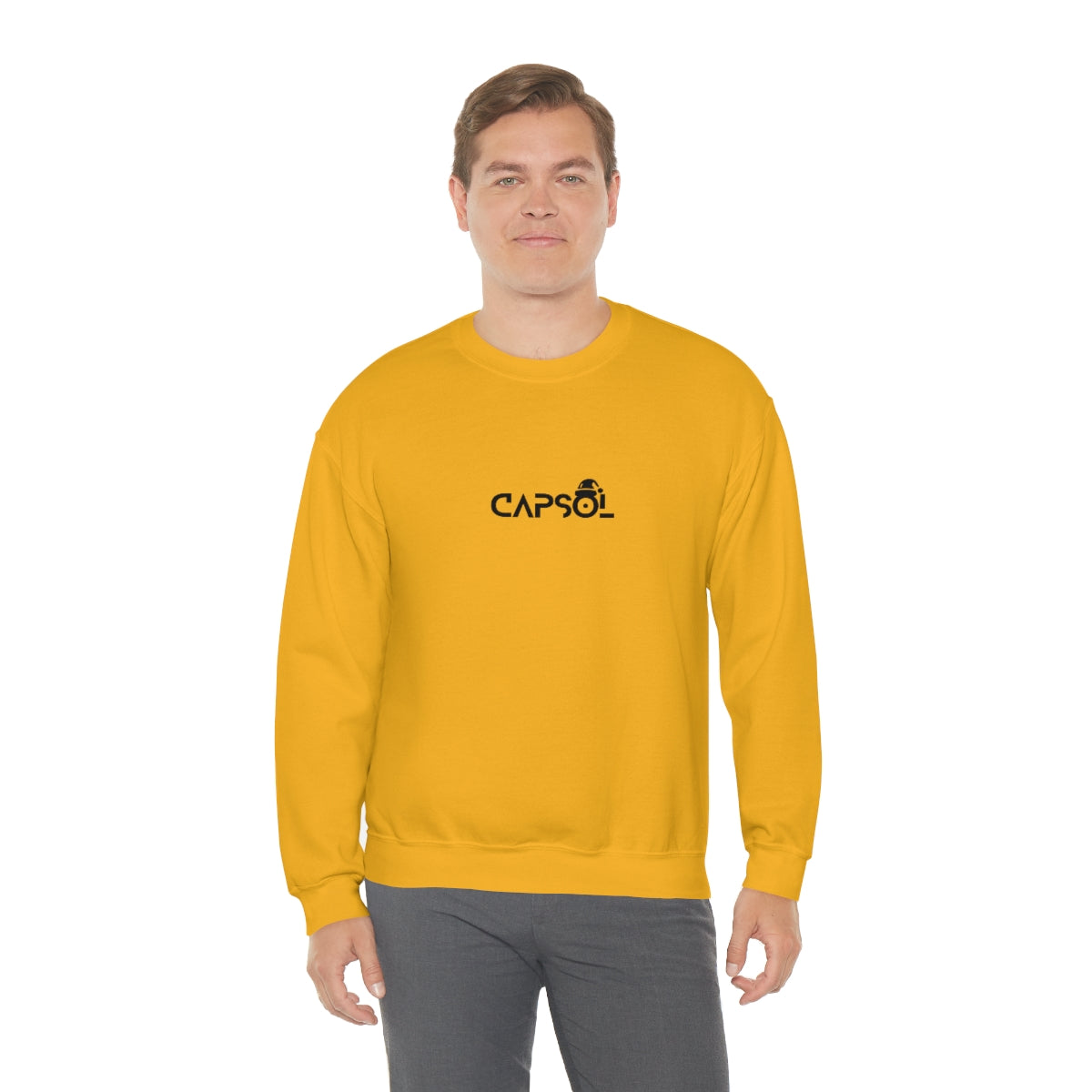 CapSol (front) - black text - XMAS - Unisex Heavy Blend™ Crewneck Sweatshirt