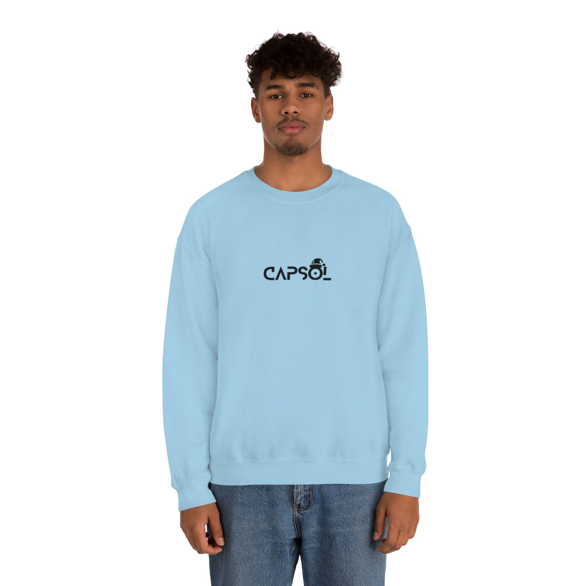 CapSol (front) - black text - XMAS - Unisex Heavy Blend™ Crewneck Sweatshirt