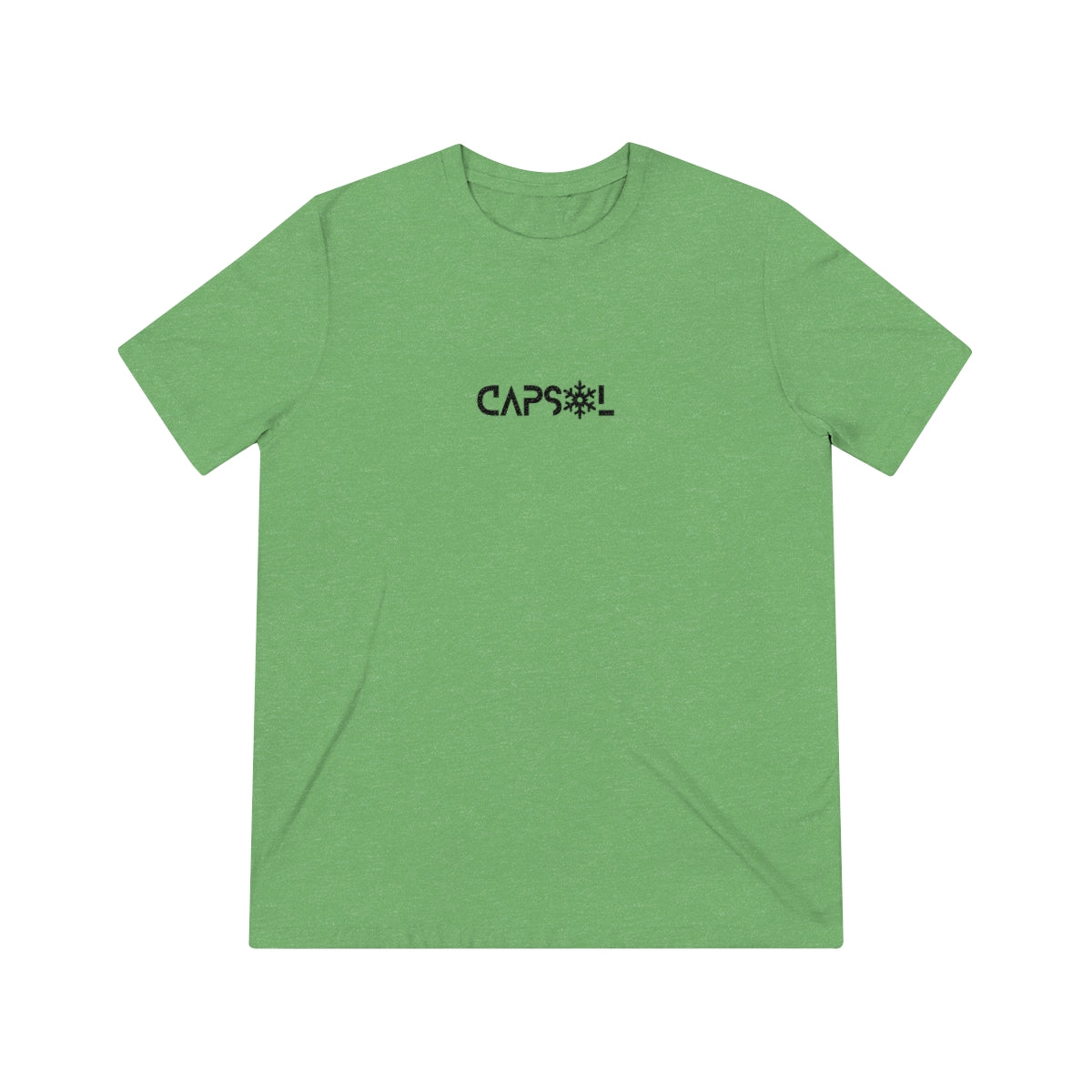 CapSol (front) - black text - SNOWFLAKE - Unisex Triblend Tee