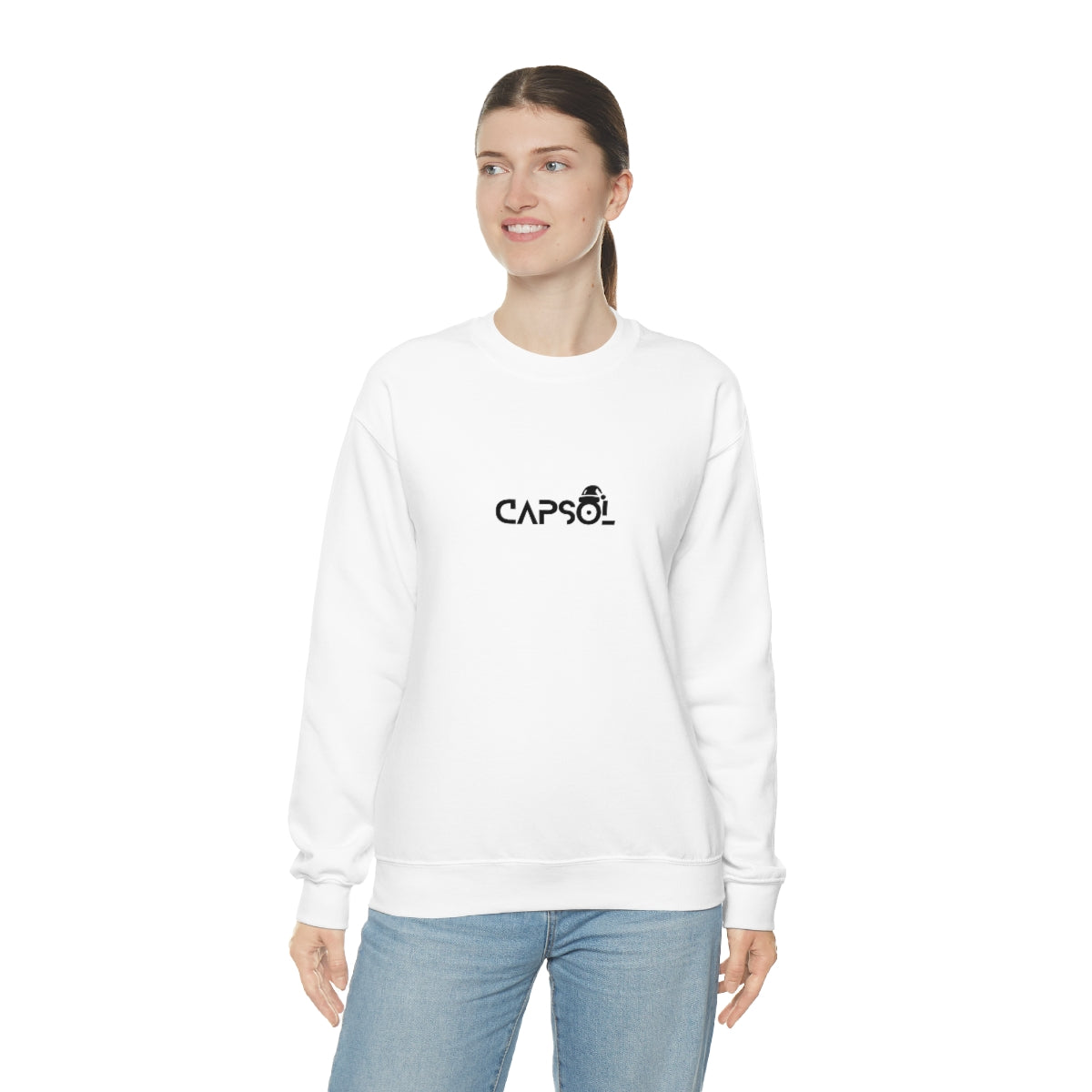 CapSol (front) - black text - XMAS - Unisex Heavy Blend™ Crewneck Sweatshirt