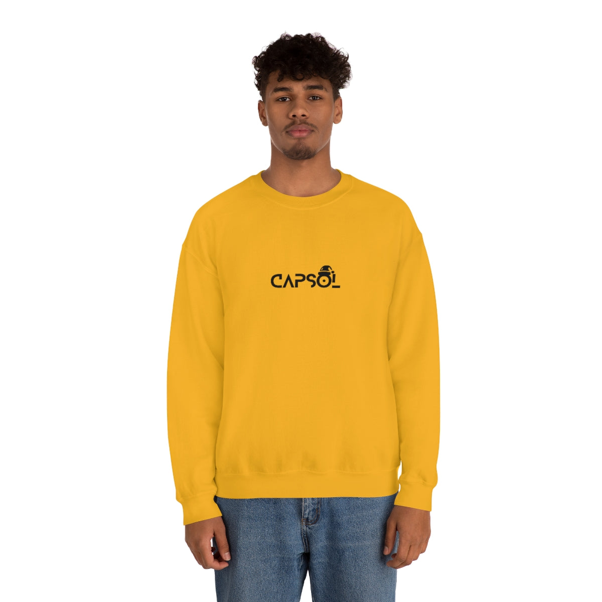 CapSol (front) - black text - XMAS - Unisex Heavy Blend™ Crewneck Sweatshirt