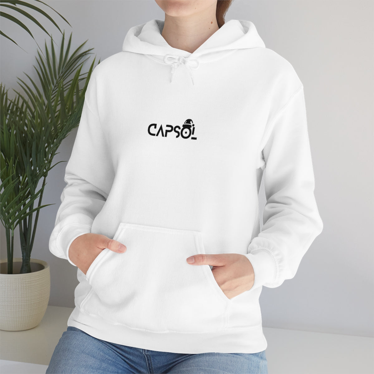 CapSol (front) - black text - XMAS - Unisex Heavy Blend™ Hooded Sweatshirt