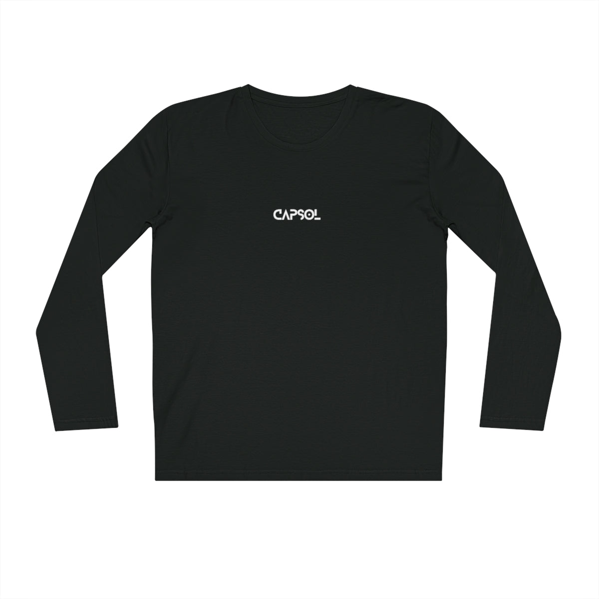 CapSol (front) - black text - Men's Organic Sparker Long Sleeve Shirt