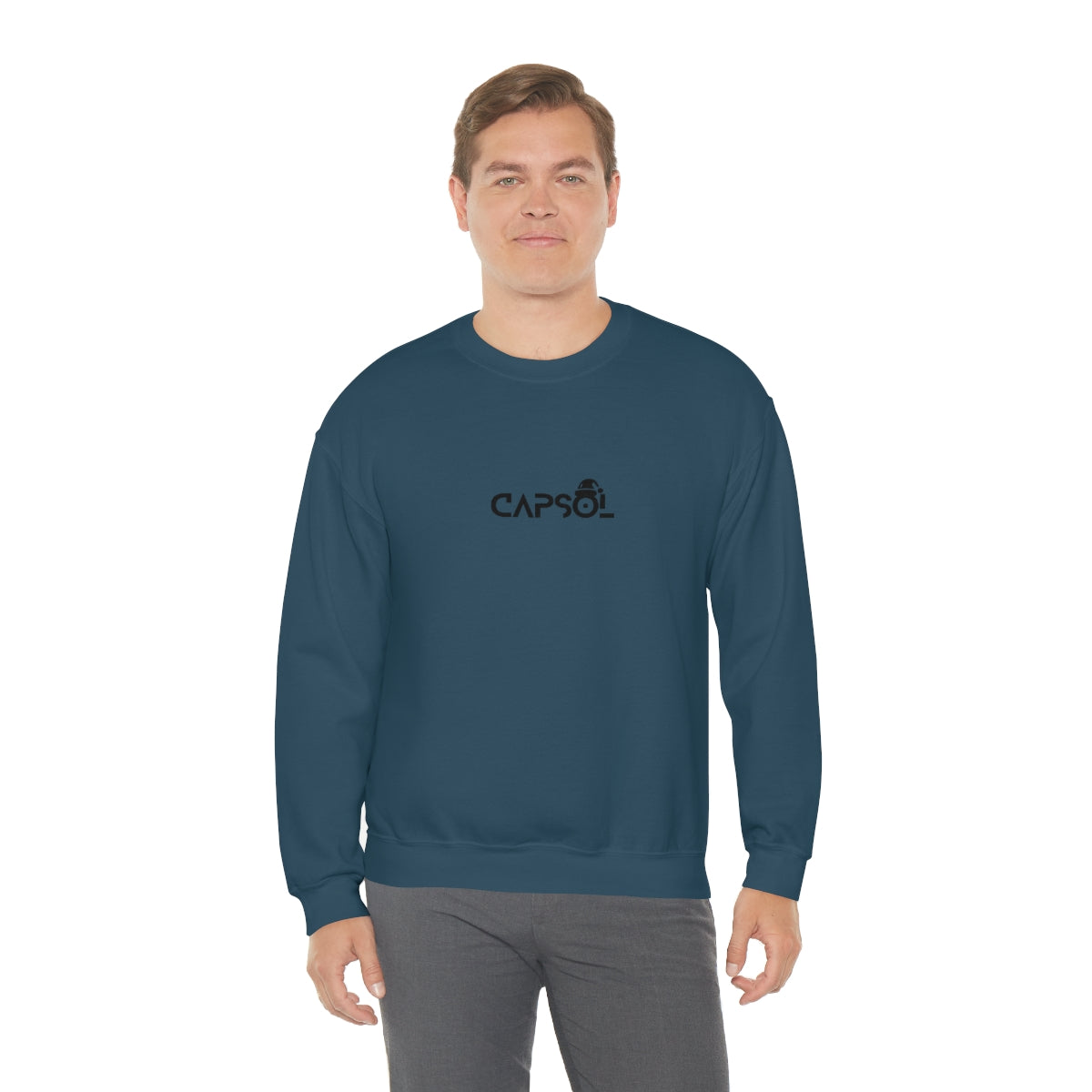 CapSol (front) - black text - XMAS - Unisex Heavy Blend™ Crewneck Sweatshirt