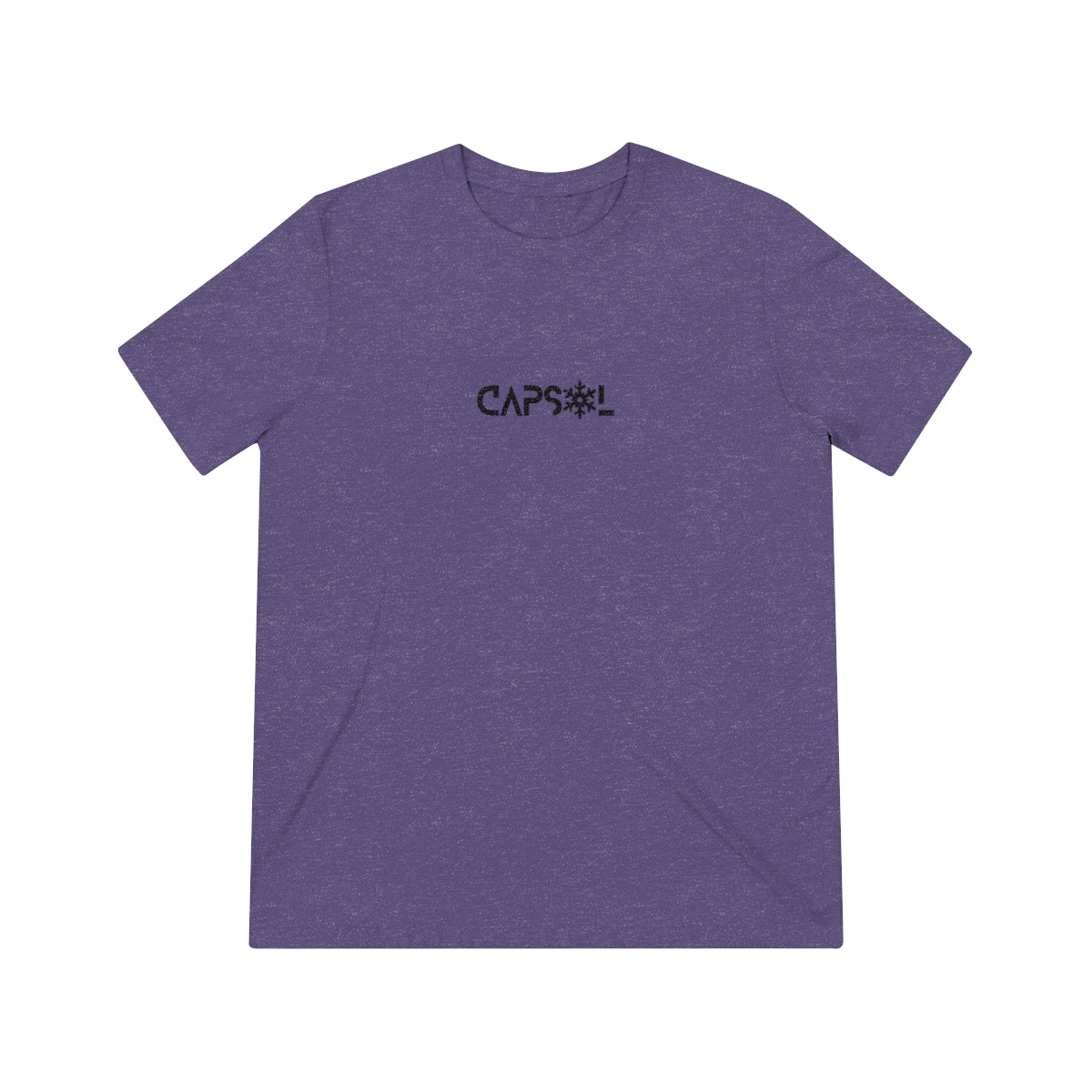 CapSol (front) - black text - SNOWFLAKE - Unisex Triblend Tee
