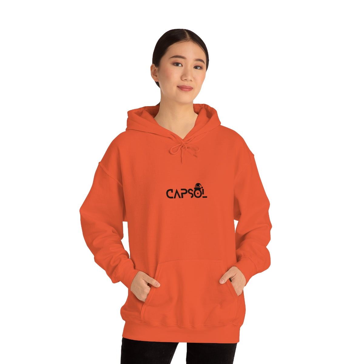 CapSol (front) - black text - XMAS - Unisex Heavy Blend™ Hooded Sweatshirt